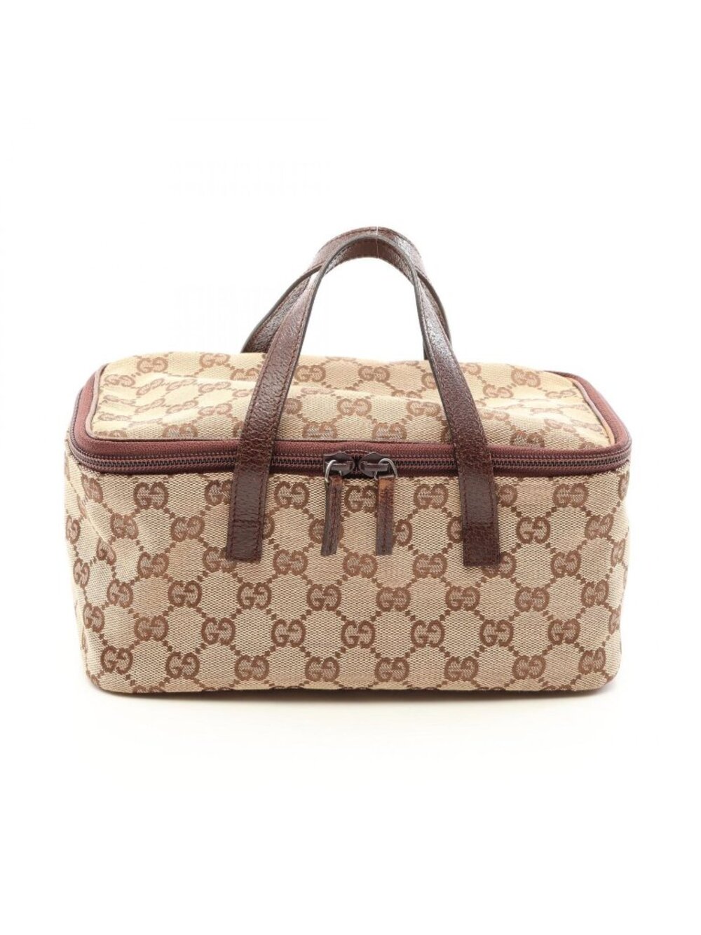 Gucci Handbag GG Canvas Beige Brown Vanity Bag